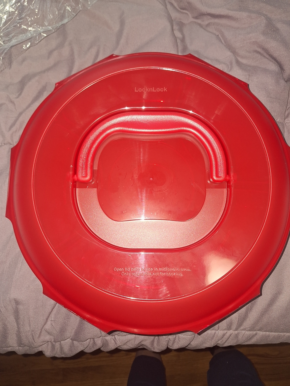 LocknLock Red Snack On The Go NEW